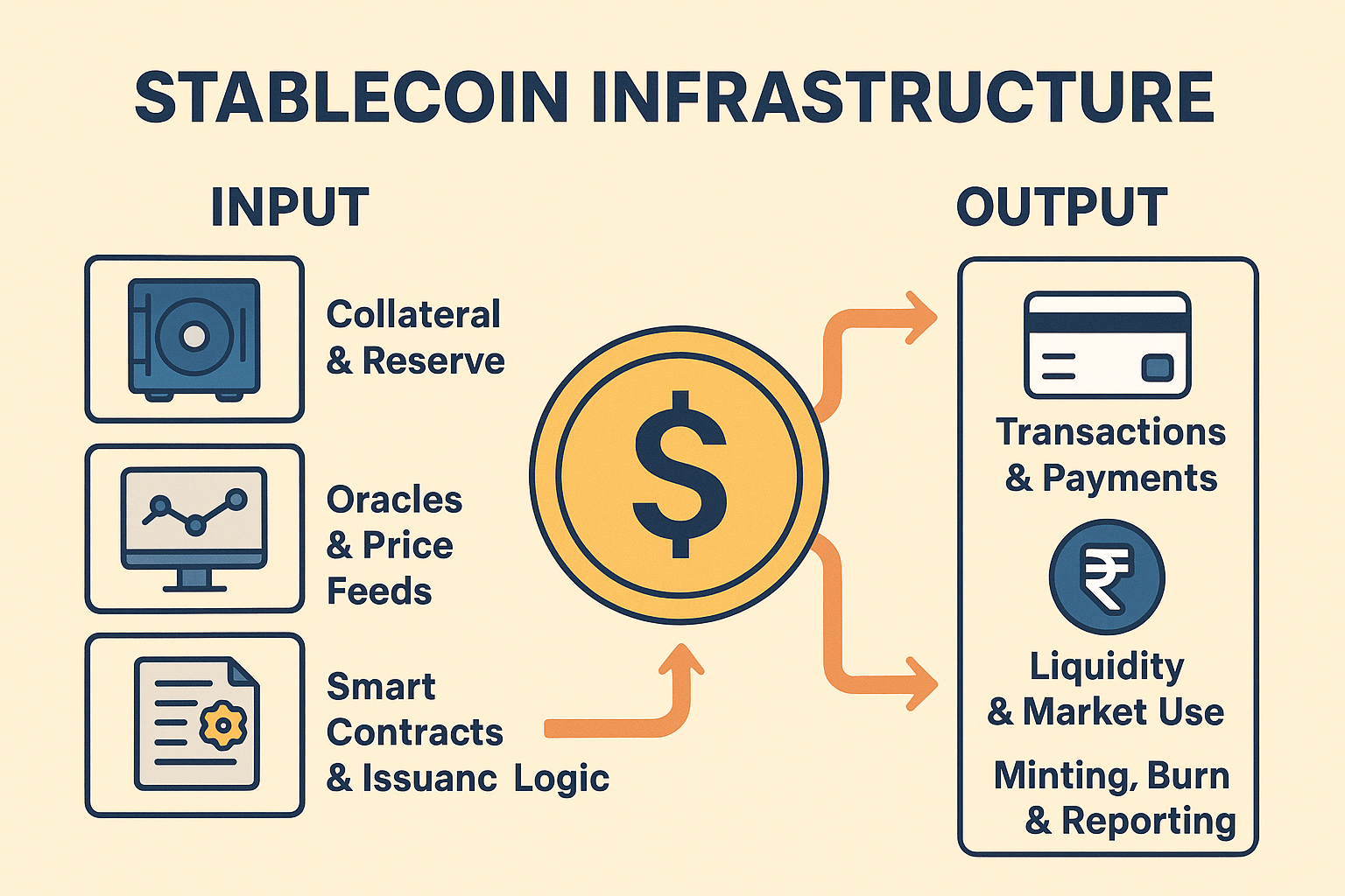 Stablecoin Infrastructure — Input & Output Explained